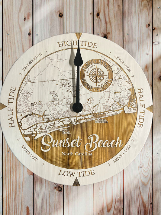 Sunset Beach Tide Clock