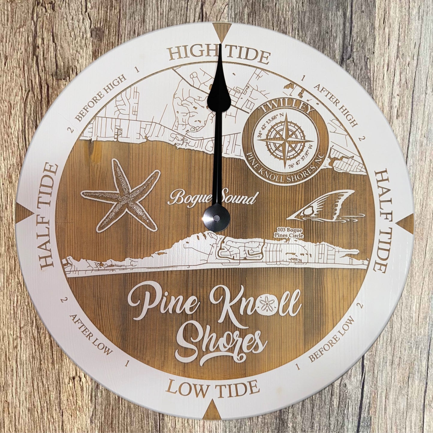 Pine Knoll Shores Tide Clock