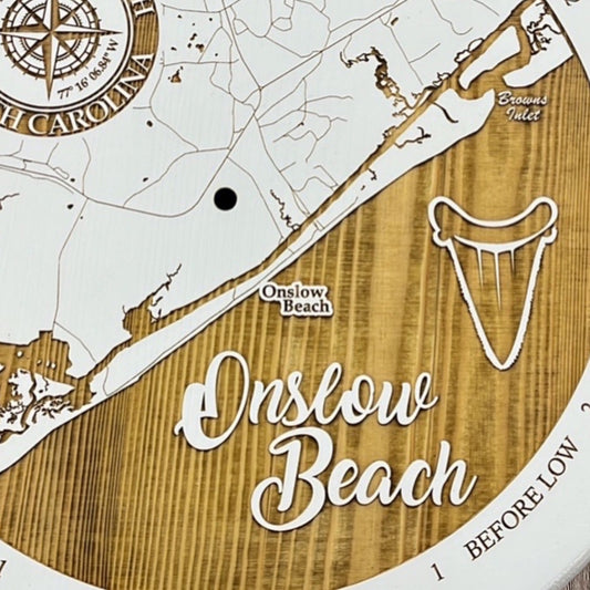 Onslow Beach, NC Tide Clock